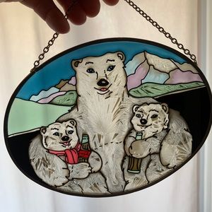 Authentic Coca-Cola Bear Suncatcher